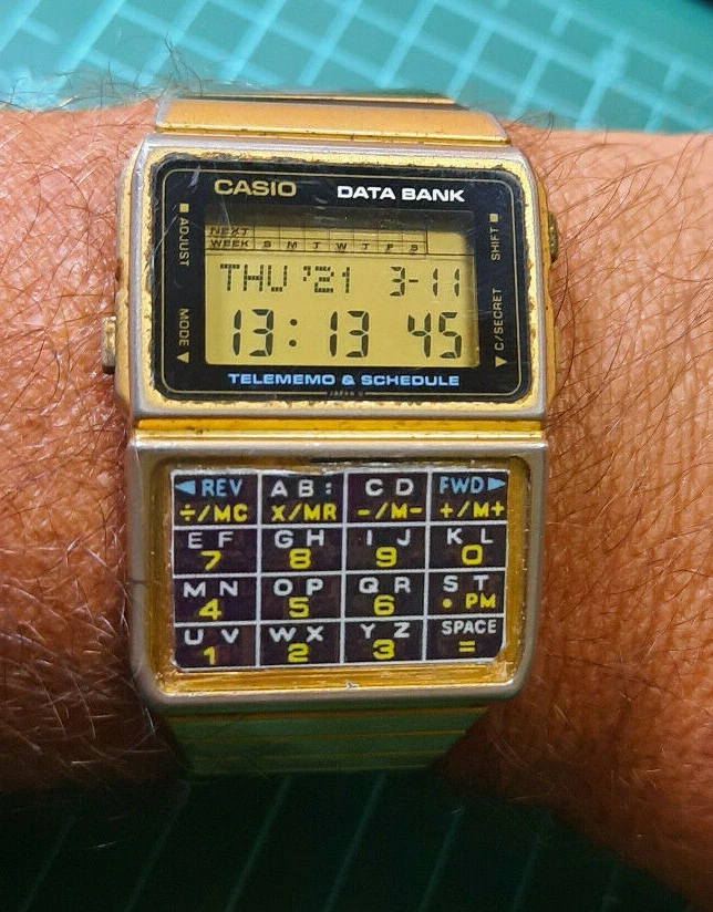 Rare Vintage Casio DBC 610 Data Bank Telememo Module 676 Working New Keyboard