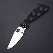 Strider Knives SnG DGG - Black G10 & Ti / Stonewashed 20CV Blade