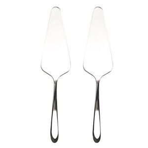 2pcs Portable Professional Stainless Steel Shovel Spatula Server For Cake Pie