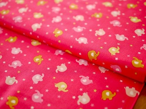 Makower Stoffpaket Patchworkstoff IN THE JUNGLE Tiere Sterne Elefant Giraffe ua - Bild 5 von 10