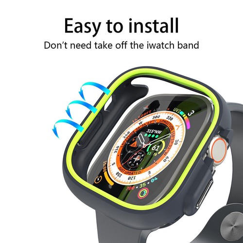 Custodia TPU per Apple Watch 10 9 8 7 6 5 SE Ultra 2 Cover Morbida Opaca 44/41/46/49mm - Foto 3 di 28