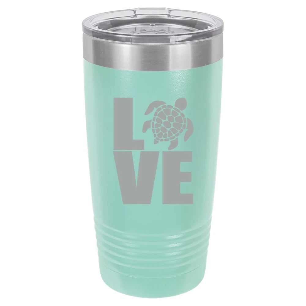 Tumbler 20oz 30oz Travel Mug Cup Insulated Stainless Steel LOVE Sea Turtle Tumbler 20oz 30oz Travel Mug Cup Insulated Stainless Steel LOVE Sea Turtle