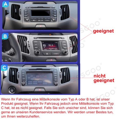 Für KIA Sportage 3 2010-2016 32GB Android 13 Autoradio DAB+ Carplay GPS Navi KAM - Bild 15 von 16