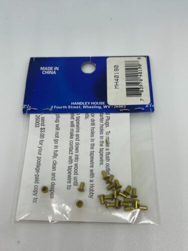 NEW Dollhouse Miniature Large 1/8" Hollow Metal Eyelets, 20 Piece Brass Package - Picture 1 of 3