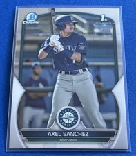 2023 Bowman Chrome Prospects Axel Sanchez #BCP-73  1st Bowman Seattle Mariners