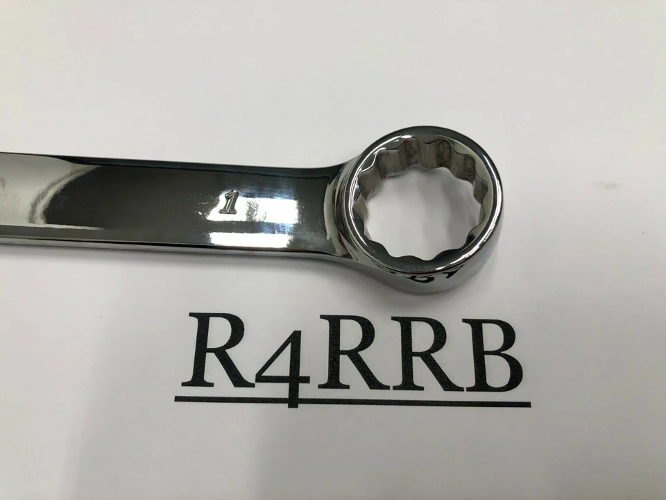 Snap-on Tools USA NEW 1" SAE FLANK DRIVE PLUS 12PT Chrome Combo Wrench SOEX32 - Image 4 of 4