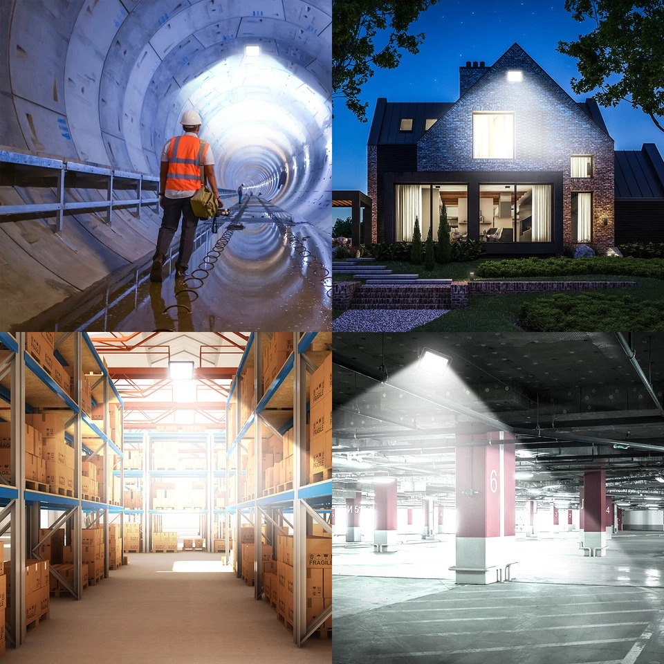 Foco LED exterior 10W-500W sin/con detector de movimiento faro IP65 - Imagen 3 de 4