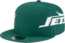 Men's New Era Green New York Jets Helmet 9FIFTY Snapback Hat Cap Football