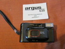 Vintage Argus 625 35mm Motorized Focus Camera w/ Originally Accompanying Manual