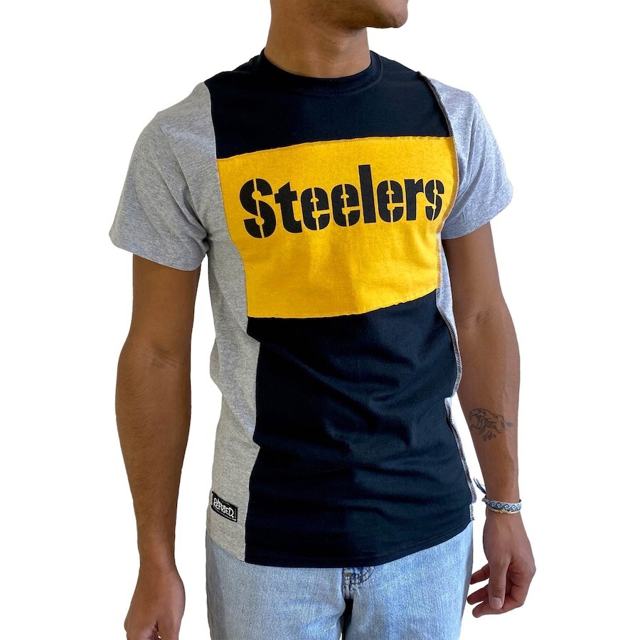 Pittsburgh Steelers Refried Apparel Sustainable Split T-Shirt
