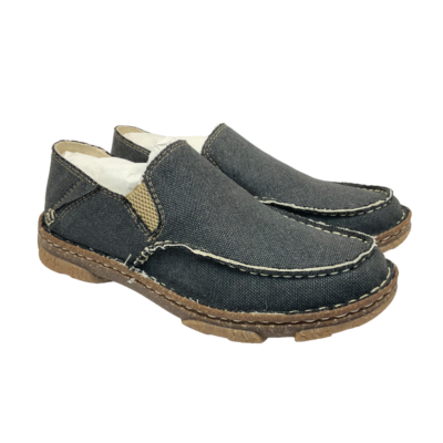 Tony Lama Men's Slip-On Gator Canvas Shoes TLC126 Charcoal Size 8D