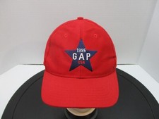 Gap Hat Boys XS Red Baseball Cap Snapback Curve Bill USA Solid Polyester