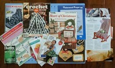 Needlework CROCHET KNITTING CROSS STITCH Instructions Booklets - Mixed Lot - ALL