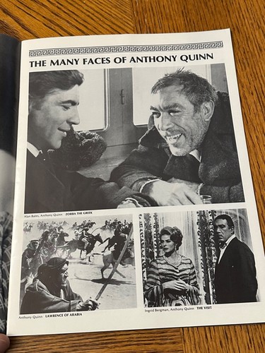 Folleto del programa de recuerdo musical Anthony Quinn Is Zorba con inserto 1983 - Imagen 6 de 16