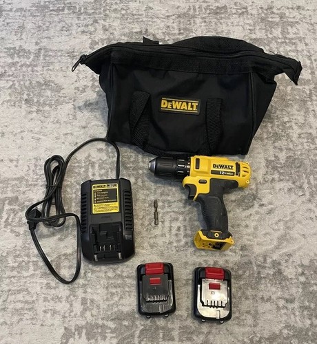 Dewalt Type1 DCD710 3/8 Drill/Driver 12v MAX, 2 Batteries NEW, Charger DCB100
