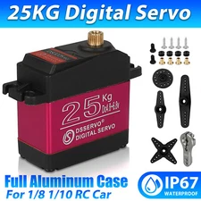 DS3225 25KG Metal Gear Digital Servo Waterproof High Torque for 1/8 1/10 RC Car