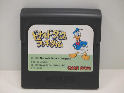 Orig. 1991 SEGA GAME GEAR SPIEL DONALD DUCK LUCKY TIME VINTAGE RETRO in OVP BOX