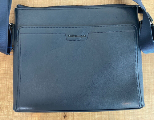Volkswagen blue leather bag