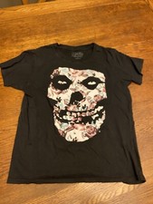 Misfits Floral Skull Graphic Shirt Sz M