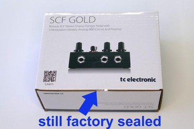 NEW SEALED IN BOX TC Electronic SCF Gold Chorus + Pitch Modulator Flanger Pedal
