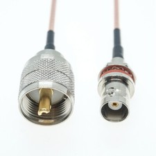 UHF Male PL259 To BNC Female Connector Jumper RF Coax RG316 Pigtail Cable