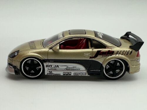 Jada Toys Diecast Import Racer 2003 Mitsubishi Eclipse, Gold, 1:64, Excellent