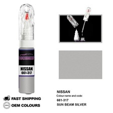 F&Uuml;R NISSAN SUN BEAM SILBER 661-317 Lackstift Pinsel Fix Kit Kratzer