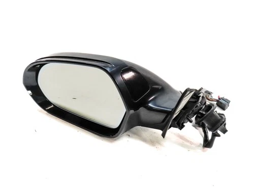 12-13 AUDI A6 (C7 4G) FRONT LEFT P-FOLD HEAT MEMORY AUTODIM DOOR MIRROR (Blue)