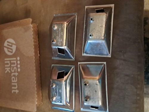 🔥1977-92 CADILLAC DEVILLE FLEETWOOD OEM DOOR HANDLE BEZEL COMPLETE SET POLISHED - Picture 23 of 24
