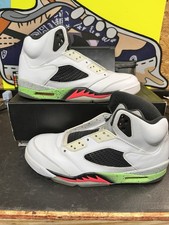 Jordan 5 Retro Poison Green Men’s Size 11.5 Used Lace Locks And Black Laces Inc