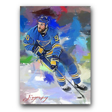 Ryan O'Reilly Art Card Limited 29/50 Edward Vela Signed (St. Louis Blues)