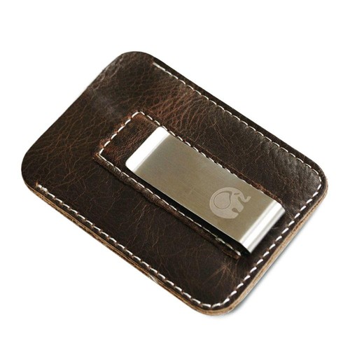 Mens Genuine Leather Money Clip Wallet Id Credit Card Holder Purse Slim Pocket - Picture 12 of 12