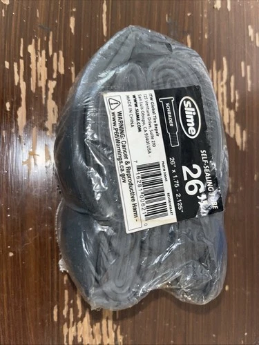 Bike Inner Tube with Slime Puncture Sealant, 26"x1.75-2.125, 26in Presta