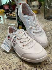 SKECHERS  BOBS B CUTE WOMEN'S Sz 9 M CASUAL SHOE - WHITE 33492/WHT NWT