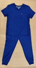 Landau Forward Men's Scrub Set Galaxy Blue Top L Pants LT Tall Joggers LT111 LB4