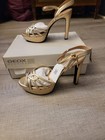 GEOX Gold High Heels Size US 10 Heels Luxury Womens Shoes — photo 3
