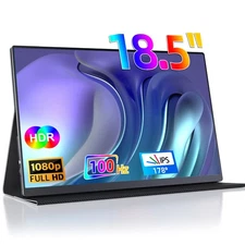 UPERFECT Portable Monitor 18.5" 1920x1080 100Hz PC Screen USB C HDMI Monitor