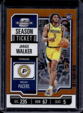 2023-24 Panini Contenders Optic Jarace Walker Season Ticket RC Orange #/49