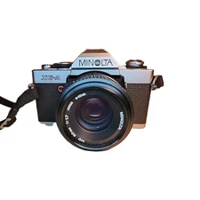 Minolta XG-A 35mm SLR Film Camera W/ Minolta 50mm 1:1.7 Lens