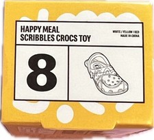 2024 McDonald's Happy Meal Toys Crocs Keychain 8 Scribbles