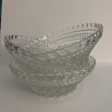 3 - Vintage Anchor Hocking Wexford Glass Berry Dessert Bowls