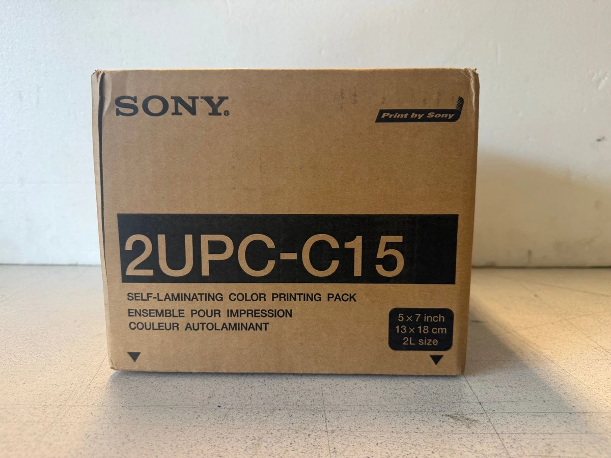 SONY 2UPC-C15 13x18 cm KIT DE PELÍCULA DE COLOR PARA SNAP LAB ORIGINAL SELLADO NUEVO
