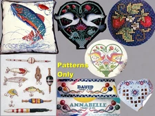 Trout Pillow Lures Strawberry Hardanger Love Birds Baby CROSS STITCH PATTERNS