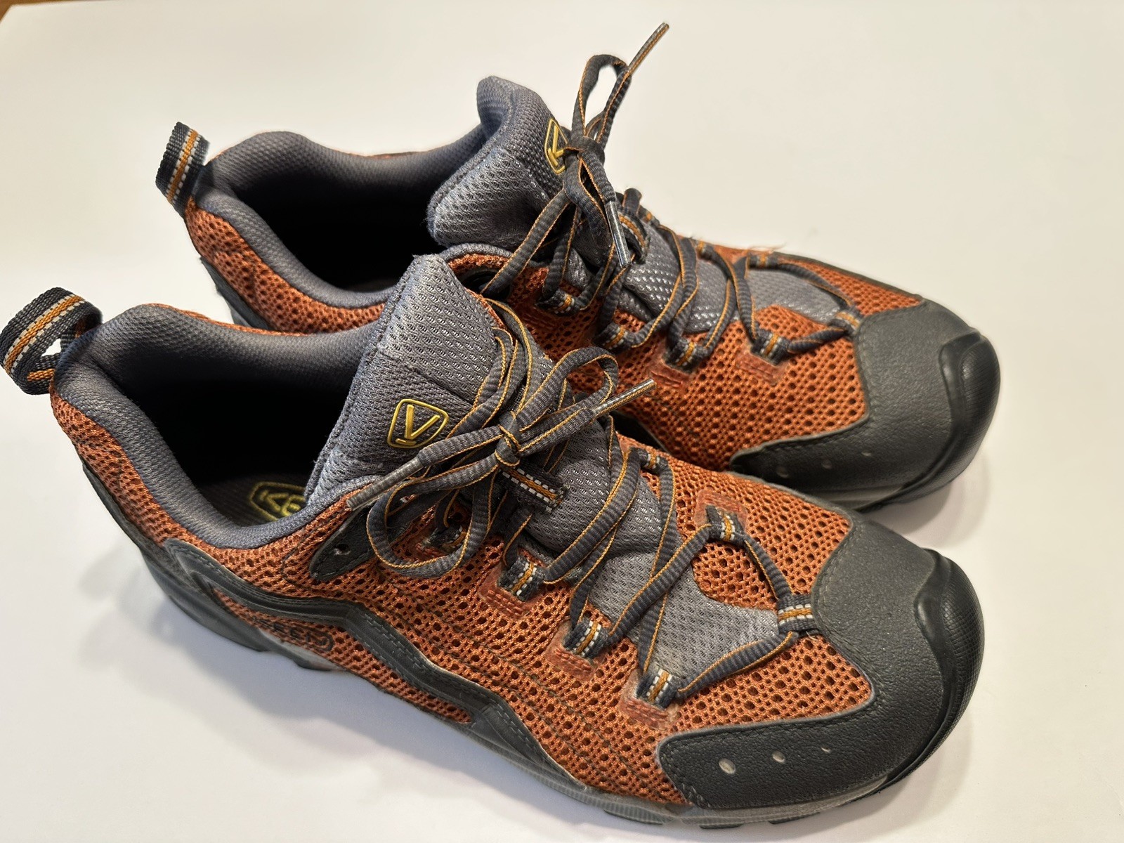 Scarpe Keen Uomo Taglia 10 Arancione Gomma Carbonio Scarponi Escursionismo Campeggio Tecnica Oboz!