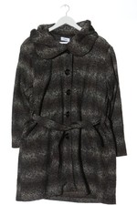 LEINS Manteau en laine Dames Manteau T EU 40 noir-blanc cassé-gris clair