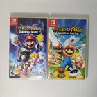 Mario + Rabbids Kingdom Battle & Sparks of Hope Nintendo Switch Games with Cases
