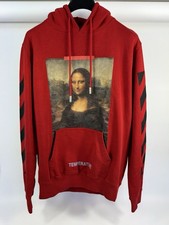 Off-White - Felpa con cappuccio oversize Monna Lisa temperatura taglia: M adatta a M/L