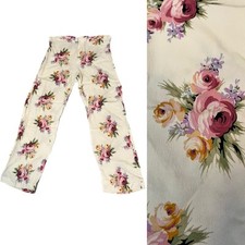 Vintage 90s Betsey Johnson Floral Capri Pedal Pusher 50s 60s Style Dress Pants