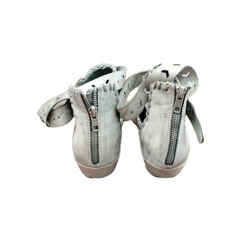 Rampage женщин ботильоны Ram Trinity круглый носок молнии кожи серебро размер 11 М - Изображение 4 из 4