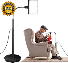 5X Floor Magnifying Glass with Light and Stand 36 LED Dimmable Lamp